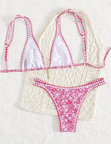 Costum de baie SHEIN, roz