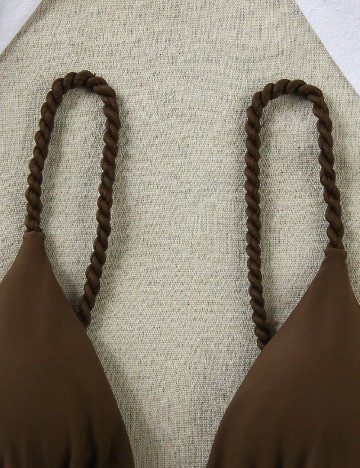 Costum de baie SHEIN, maro