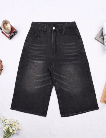 Pantaloni scurti SHEIN, negru