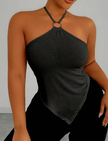 Top SHEIN CURVE, negru