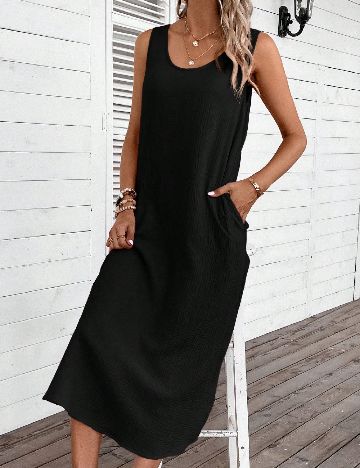 Rochie lunga SHEIN, negru