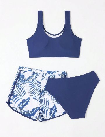 Costum de baie Shein Kids, albastru