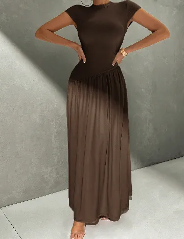 Rochie lunga SHEIN, maro inchis