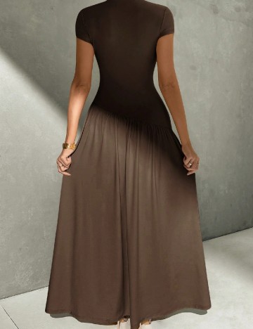 Rochie lunga SHEIN, maro inchis