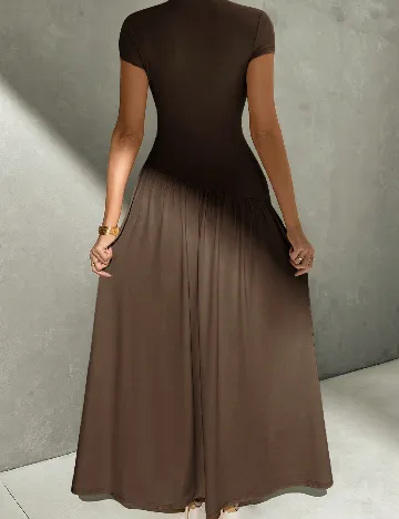 Rochie lunga SHEIN, maro inchis