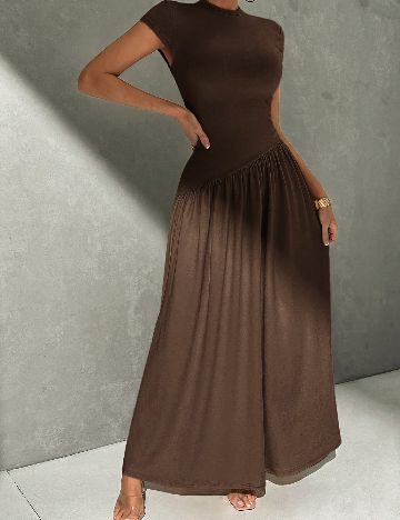 Rochie lunga SHEIN, maro inchis