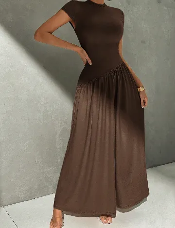 Rochie lunga SHEIN, maro inchis