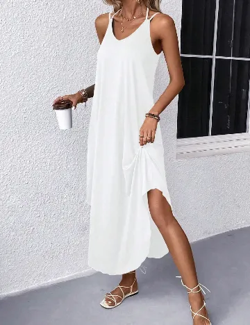 Rochie medie SHEIN, alb