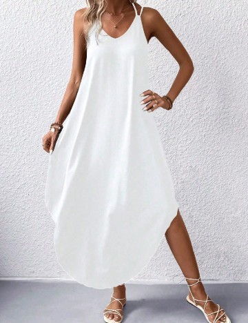 Rochie medie SHEIN, alb