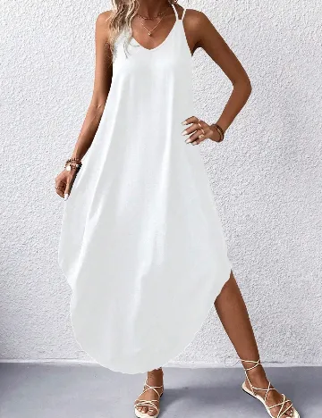 Rochie medie SHEIN, alb