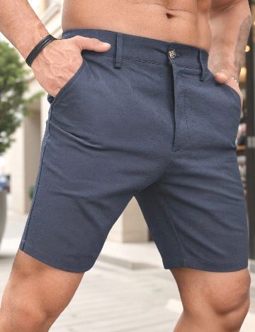 Pantaloni scurti SHEIN, albastru