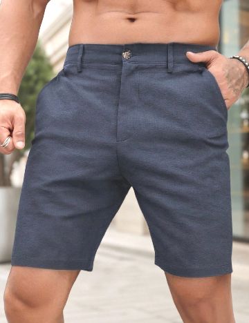 Pantaloni scurti SHEIN, albastru