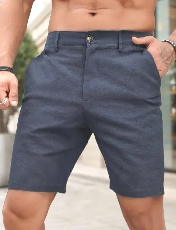 Pantaloni scurti SHEIN, albastru