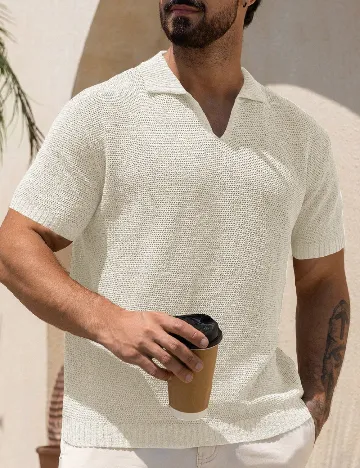 Tricou Dazy, ecru