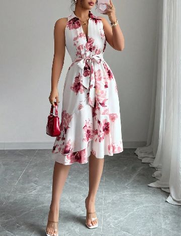 Rochie scurta SHEIN, floral print