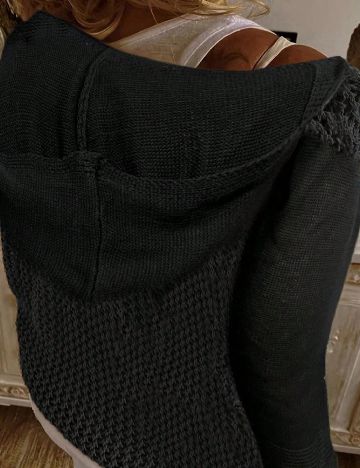 Hanorac SHEIN CURVE, negru