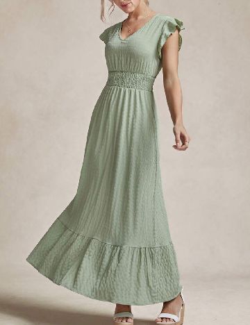 Rochie lunga SHEIN, verde