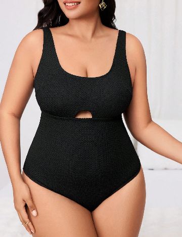 Costum de baie SHEIN CURVE, negru