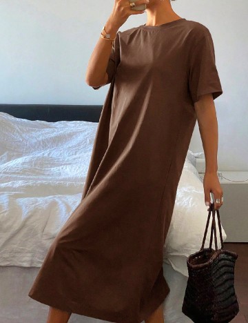 Rochie medie SHEIN, maro