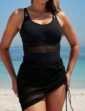 Costum de baie SHEIN, negru