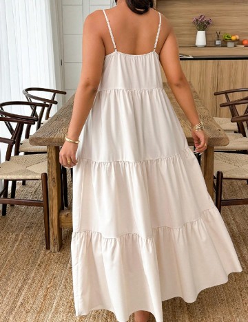 Rochie lunga SHEIN CURVE, crem