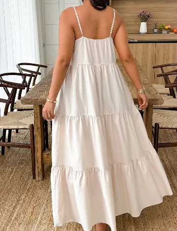 Rochie lunga SHEIN CURVE, crem