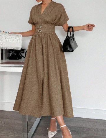 Rochie lunga SHEIN, maro