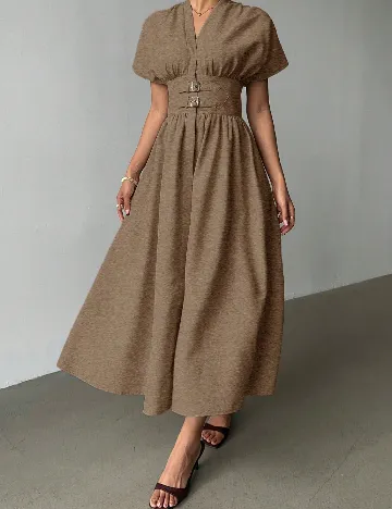 Rochie lunga SHEIN, maro
