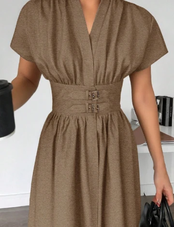 Rochie lunga SHEIN, maro