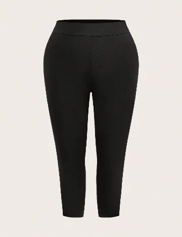 Colanti trei sferturi SHEIN CURVE, negru