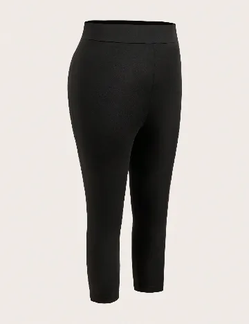 Colanti trei sferturi SHEIN CURVE, negru