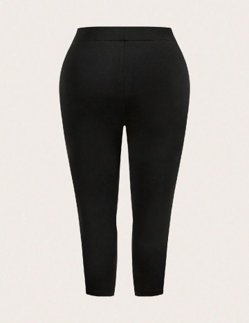 Colanti trei sferturi SHEIN CURVE, negru