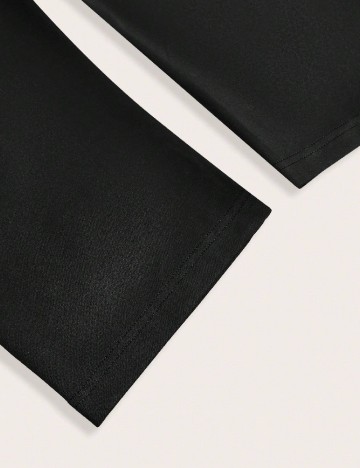 Colanti trei sferturi SHEIN CURVE, negru