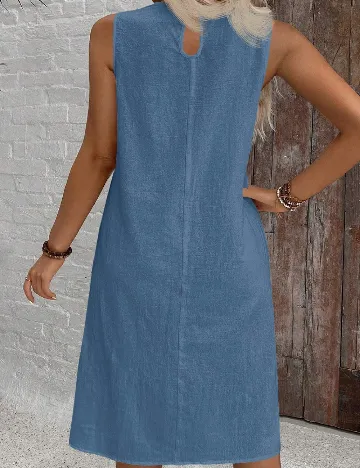 Rochie scurta SHEIN CURVE, albastru