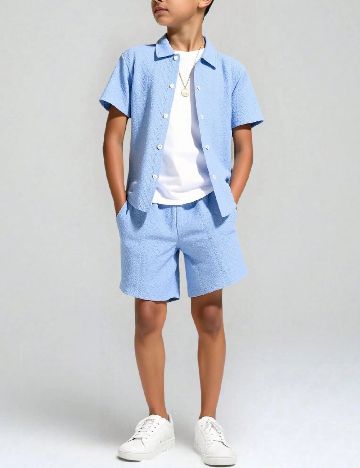 Compleu Shein Kids, bleu