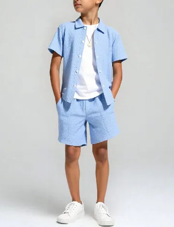 Compleu Shein Kids, bleu