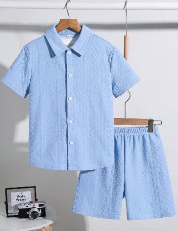 Compleu Shein Kids, bleu