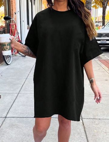 Rochie scurta SHEIN CURVE, negru