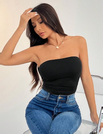 Top SHEIN, negru