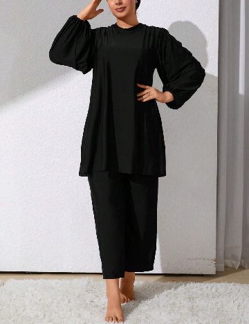 Costum de baie SHEIN CURVE, negru