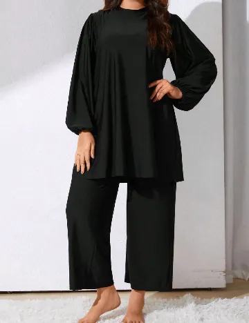 Costum de baie SHEIN CURVE, negru