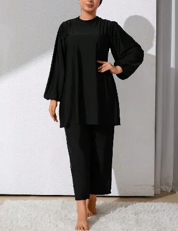 Costum de baie SHEIN CURVE, negru