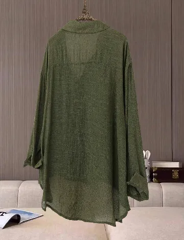 Camasa SHEIN CURVE, verde