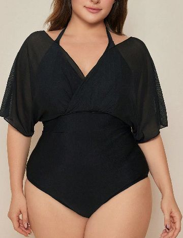Costum de baie SHEIN CURVE, negru