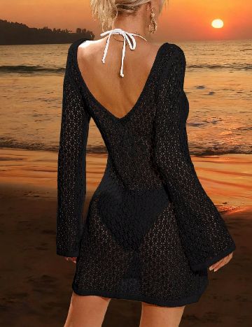 Rochie de plaja SHEIN, negru