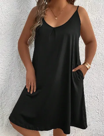Rochie medie SHEIN CURVE, negru