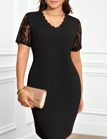 Rochie scurta SHEIN CURVE, negru