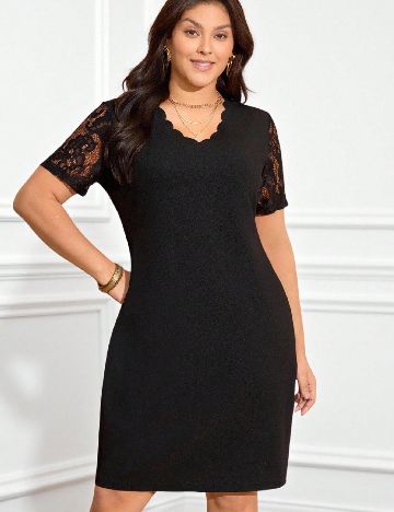 Rochie scurta SHEIN CURVE, negru