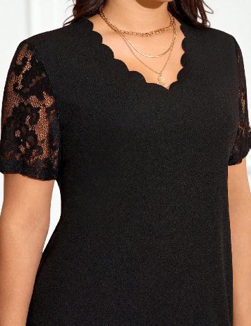 Rochie scurta SHEIN CURVE, negru