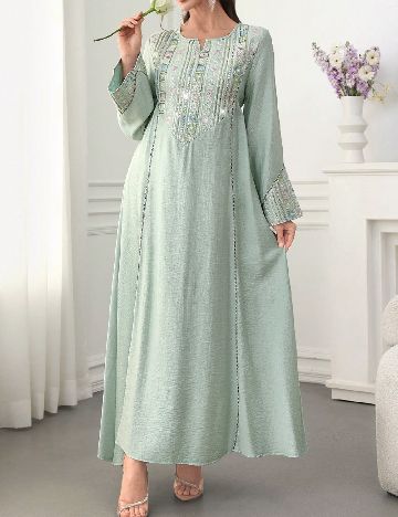Rochie lunga SHEIN, verde
